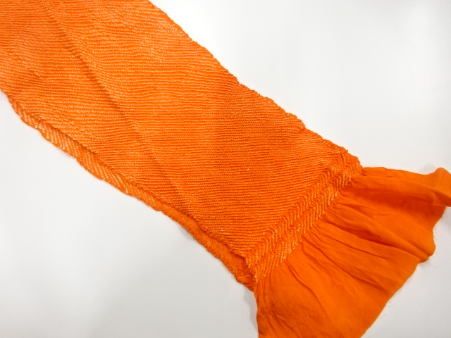 正絹　絞り　帯揚げ